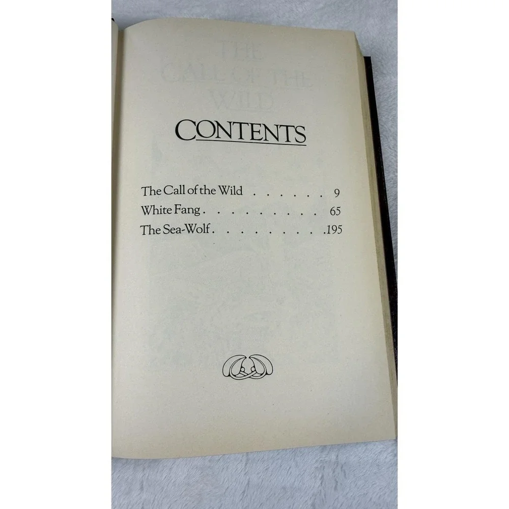 Jack London Hardcover 1983 Call of the Wild White Fang Sea-Wolf Waldenbooks